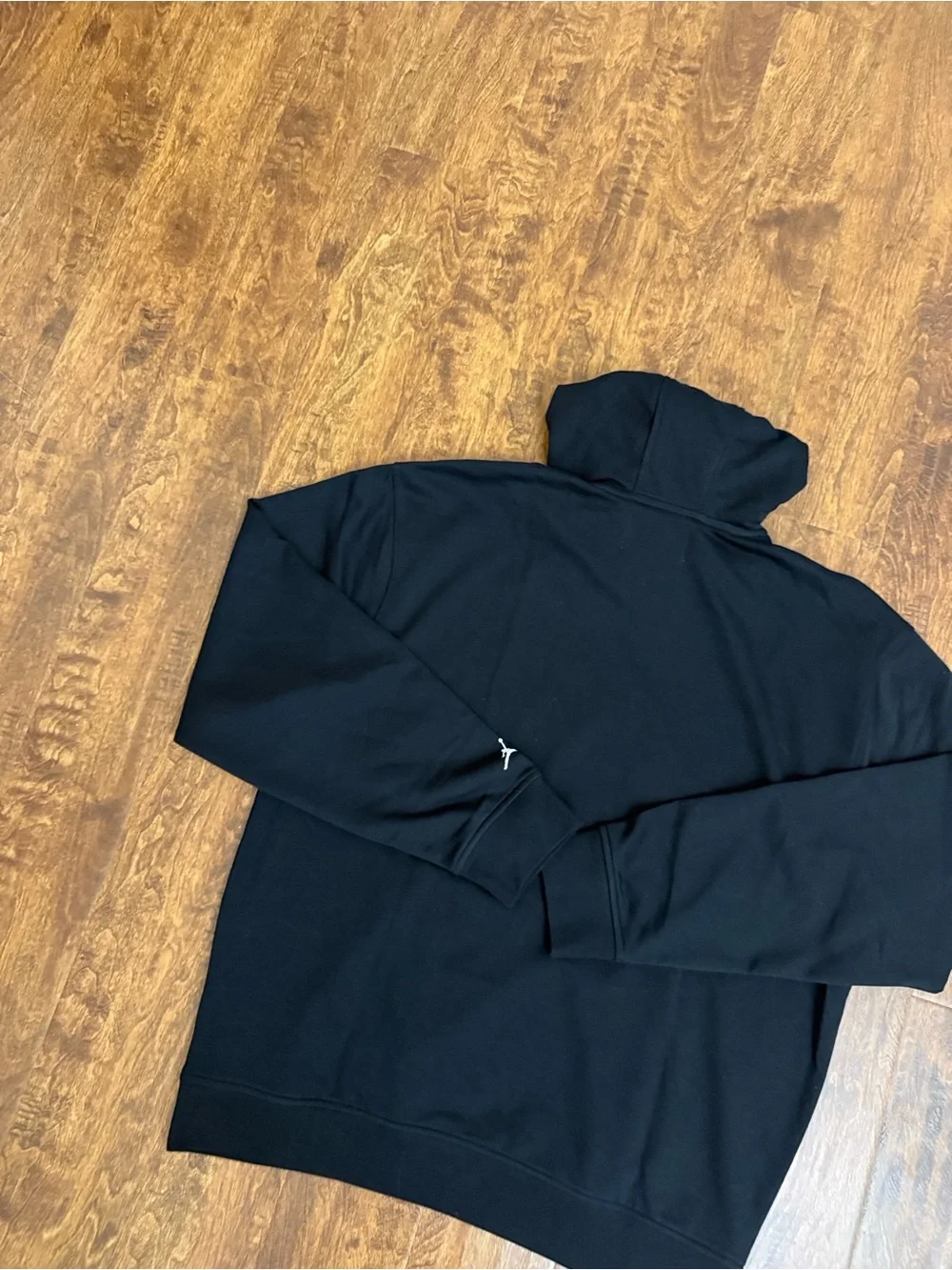 Jordan Black Hoodie with White Graphic Logo